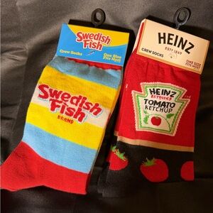 Swedish Fish AND Heinz Ketchup Unisex Crew Socks